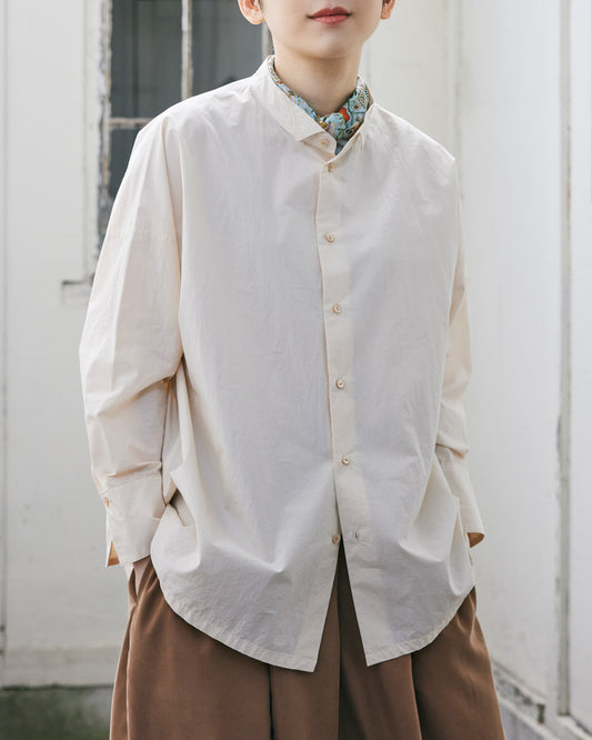 Overshirt / Typewriter Cotton / Light Beige