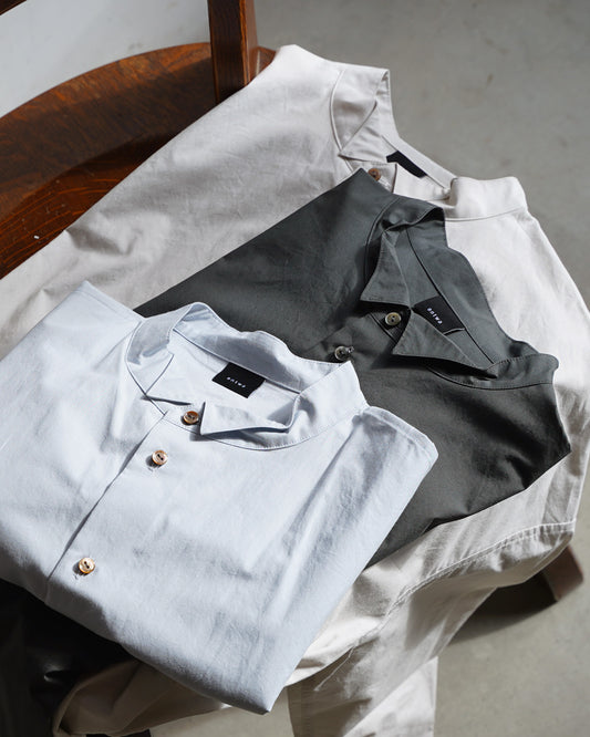 Overshirt / Typewriter Cotton / Ice Blue