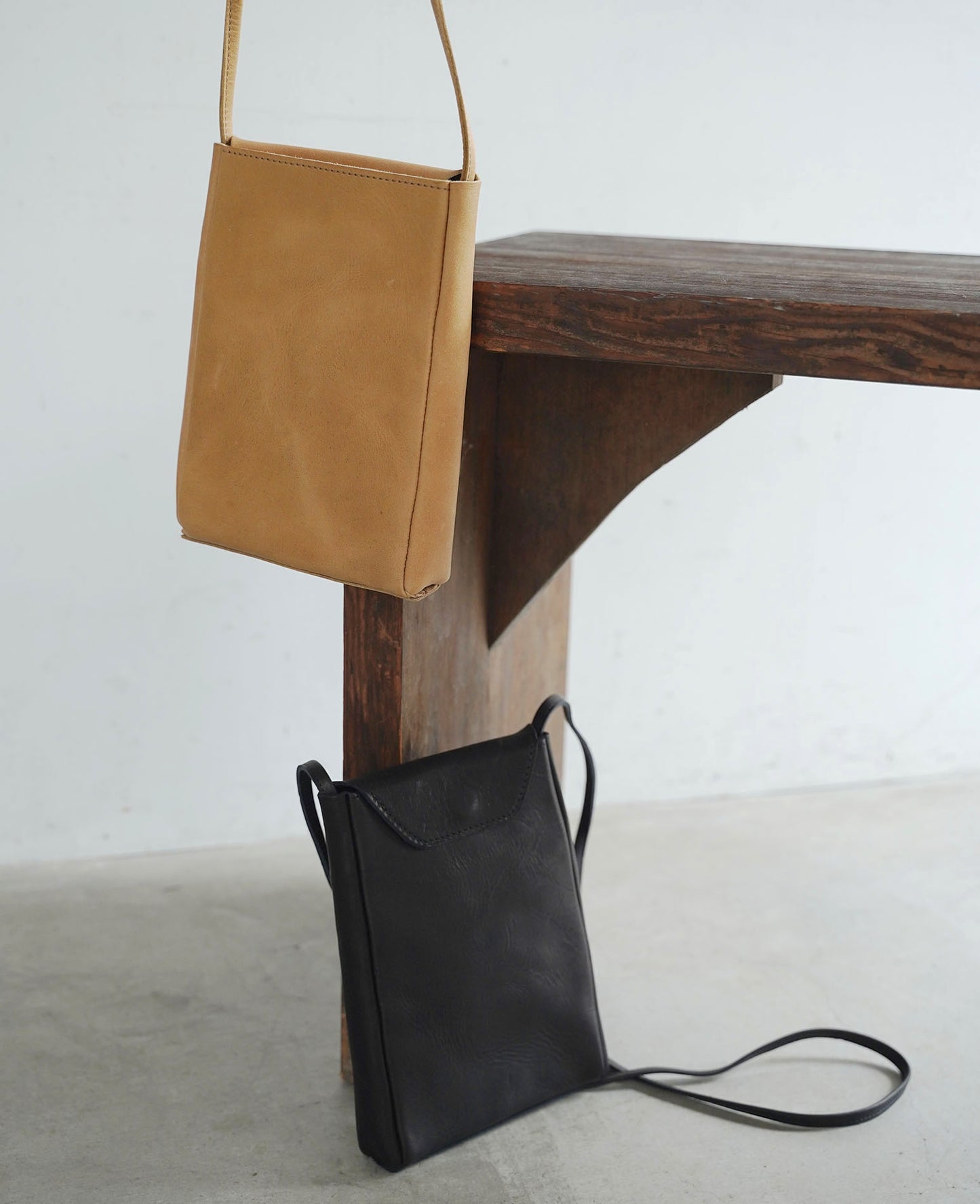 Leather mini shoulder bag