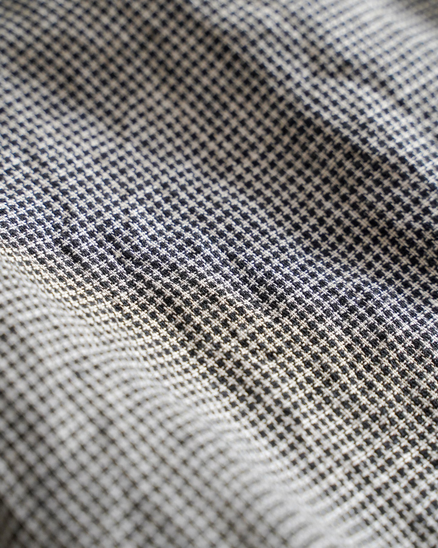 ボックスタックスカート / リネン千鳥格子