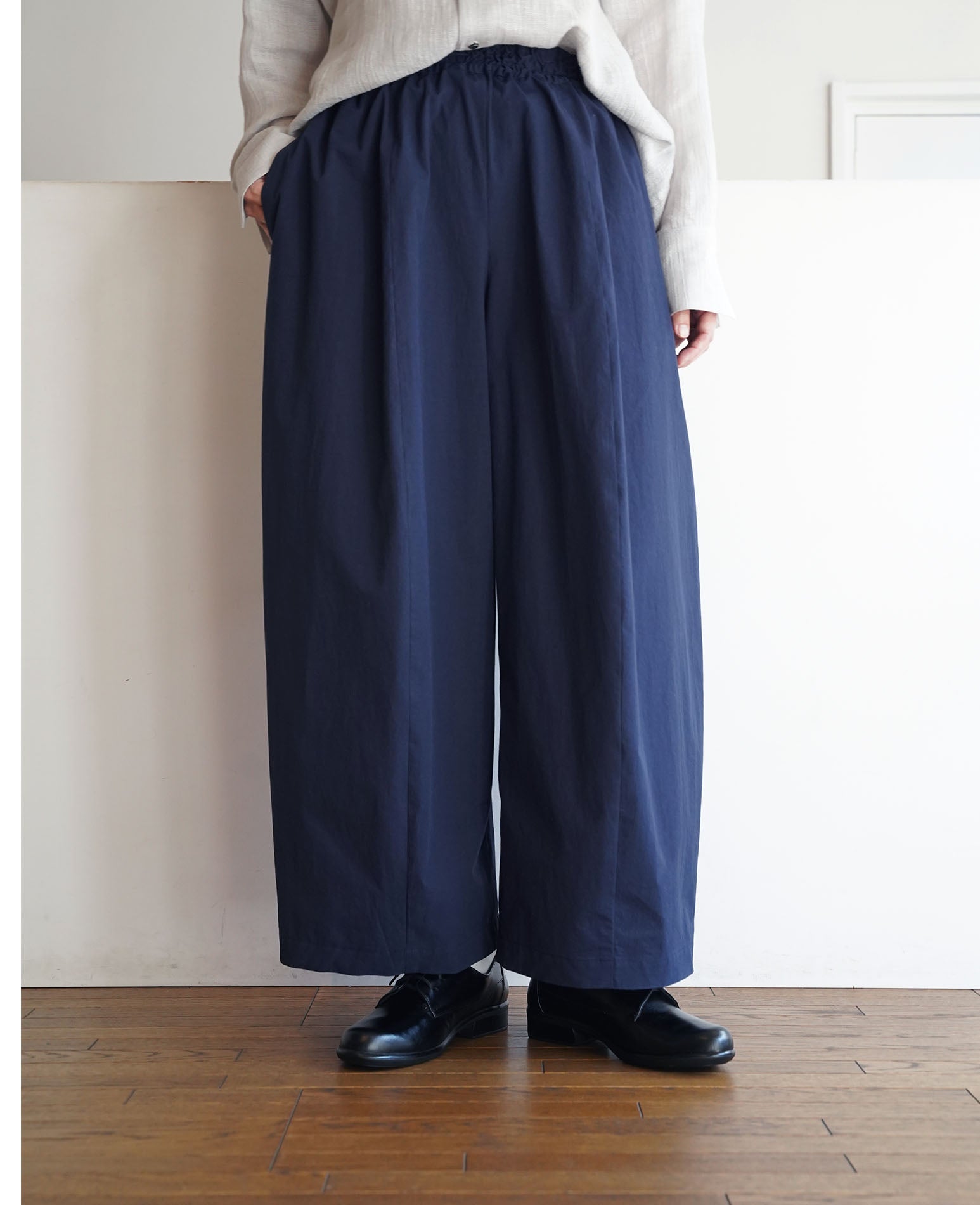 ワイドパンツ/近江晒コットンツイル – entwa