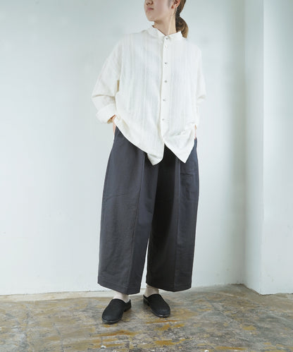 Under construction | [Uploaded on 11/02 (Sat)] Wool striped overshirt