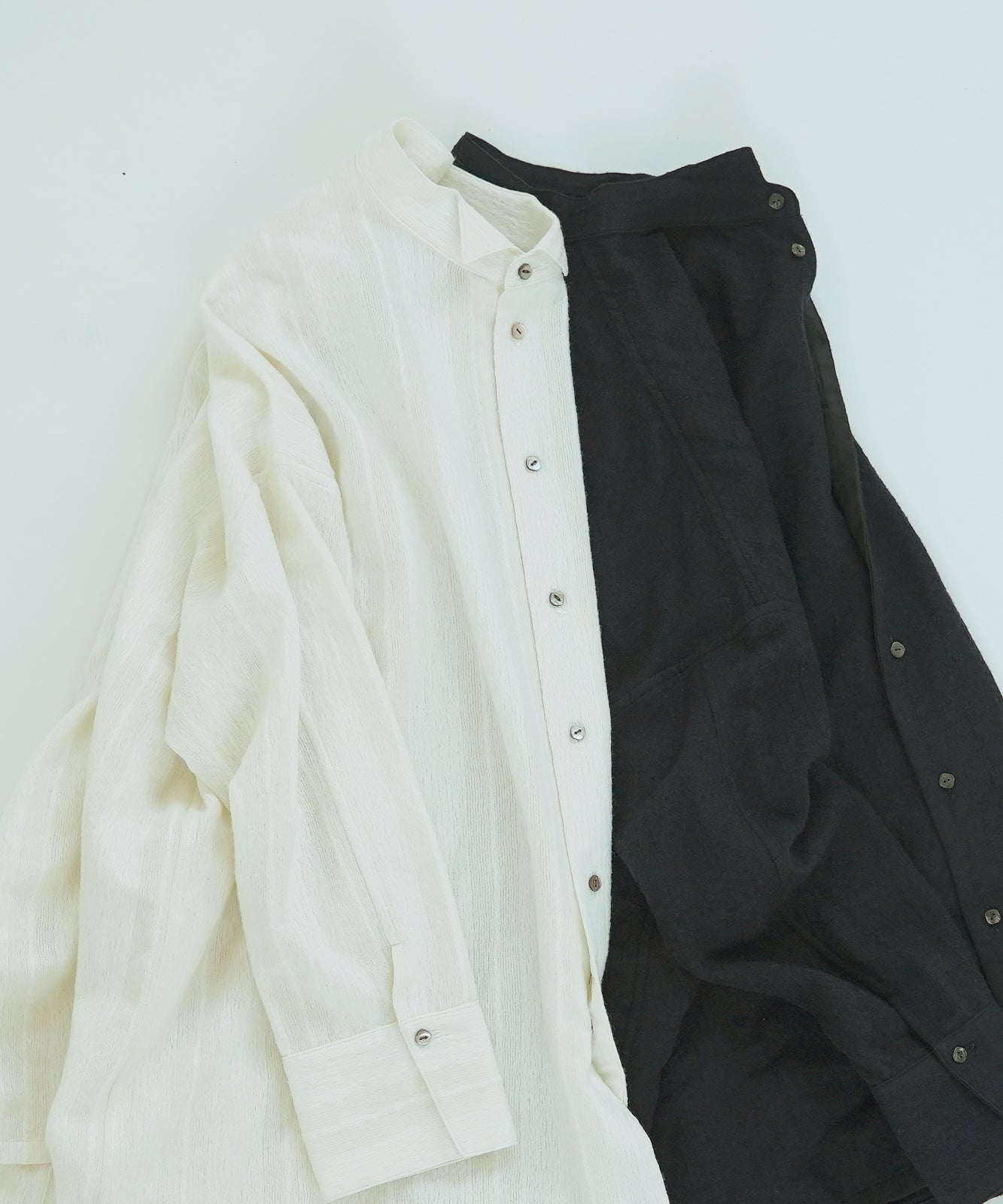 Under construction | [Uploaded on 11/02 (Sat)] Wool striped overshirt