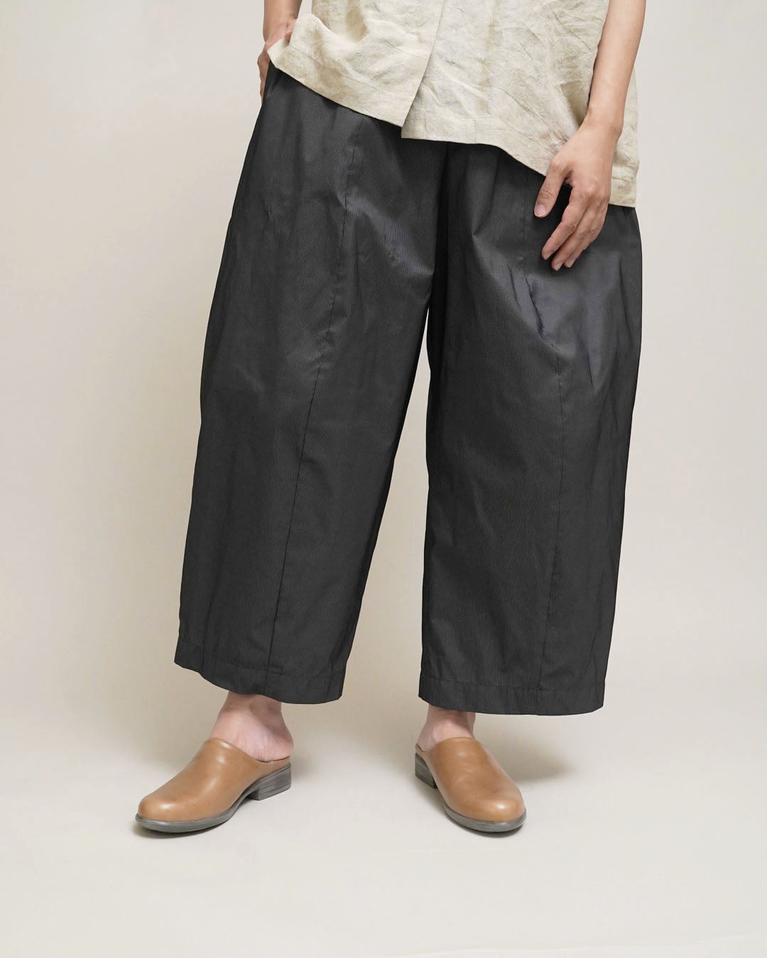 風の栖 entwa ひざっこパンツ ワイドパンツ