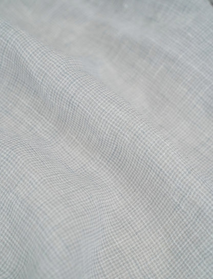 [On sale from 12:00 on Saturday, March 1st] Overshirt / Sheer linen houndstooth GY