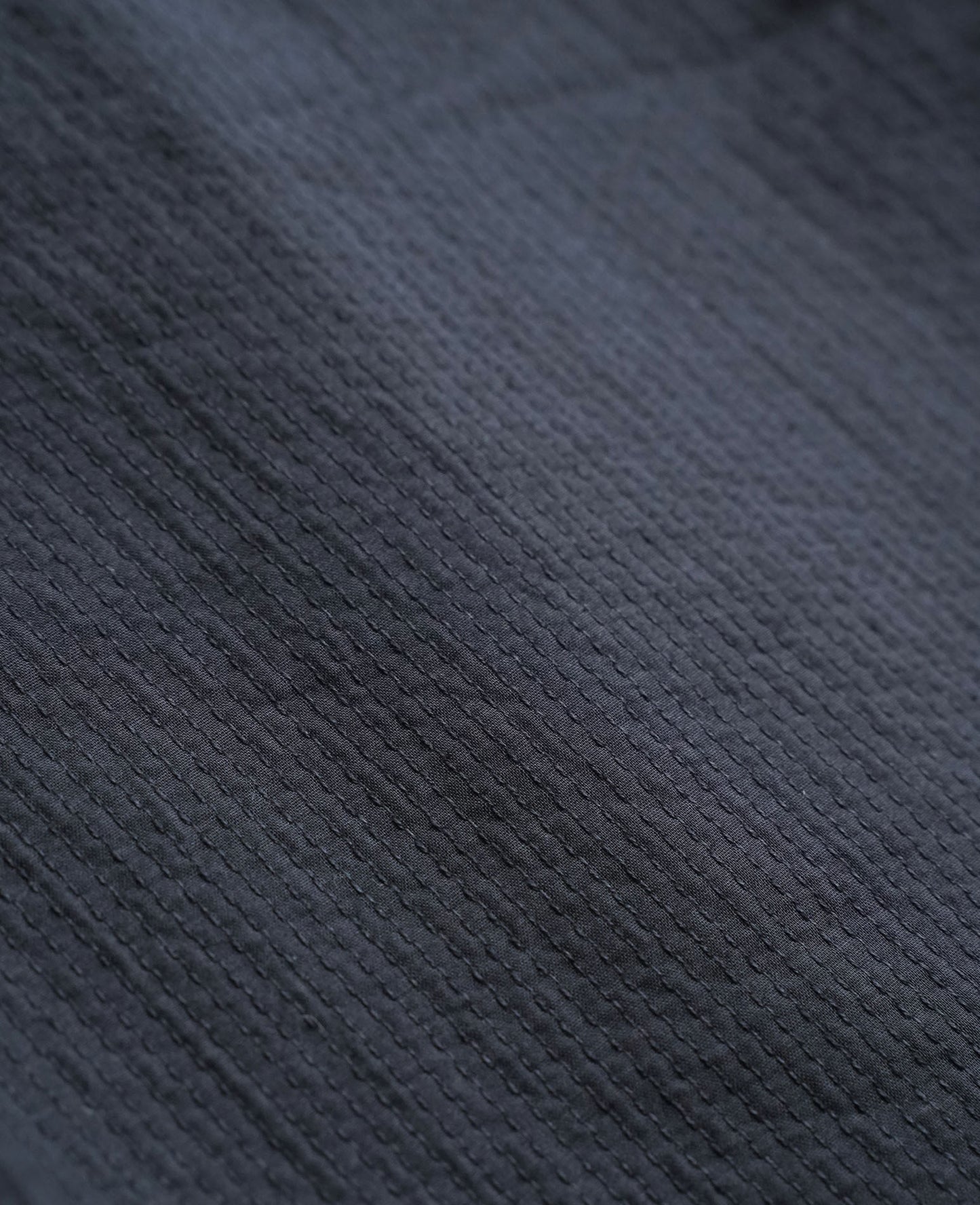 オーバーシャツ / ラインステッチコットン / スモークブラック