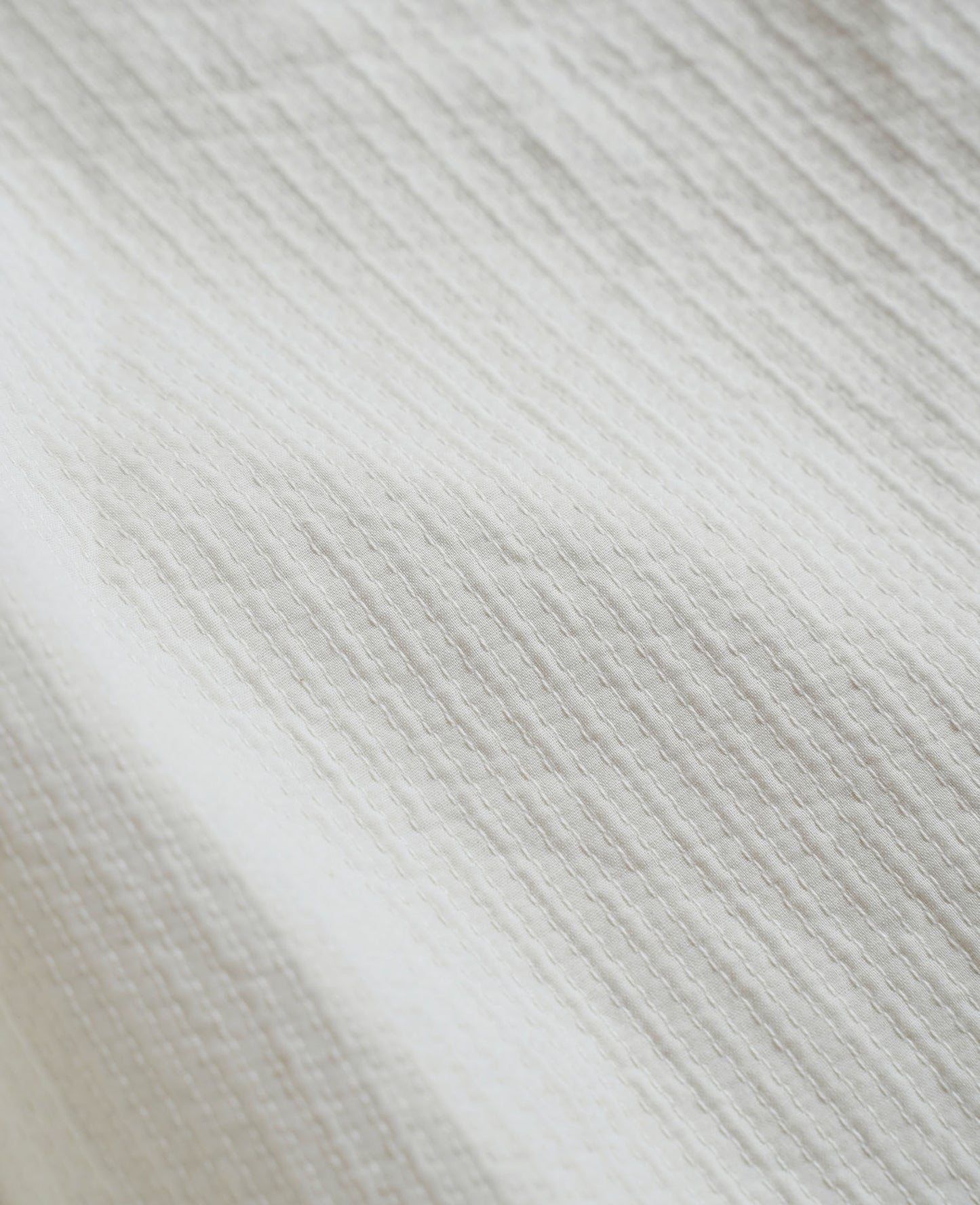 オーバーシャツ / ラインステッチコットン / アイボリー