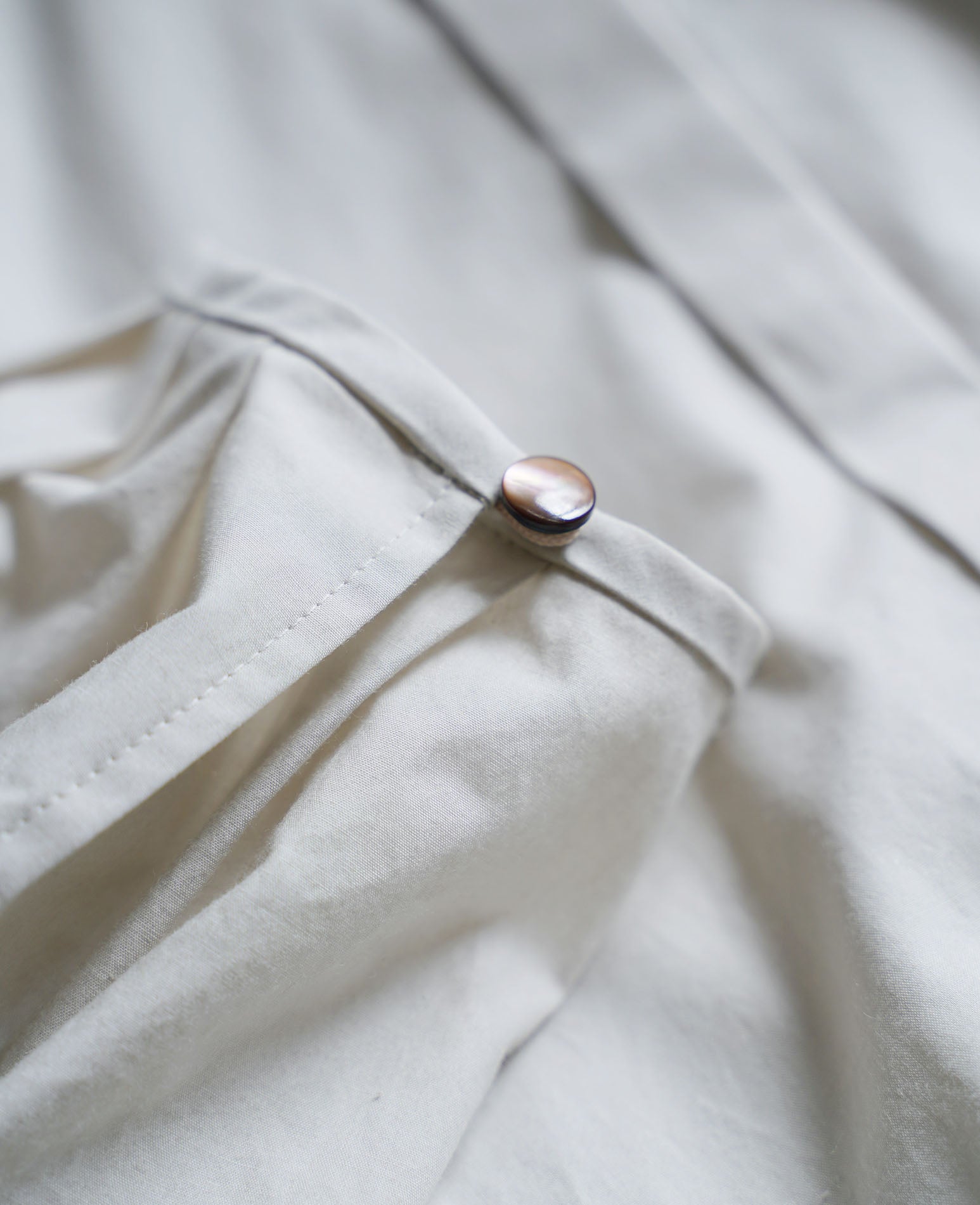 バンドカラーシャツ / タイプライターコットン – entwa