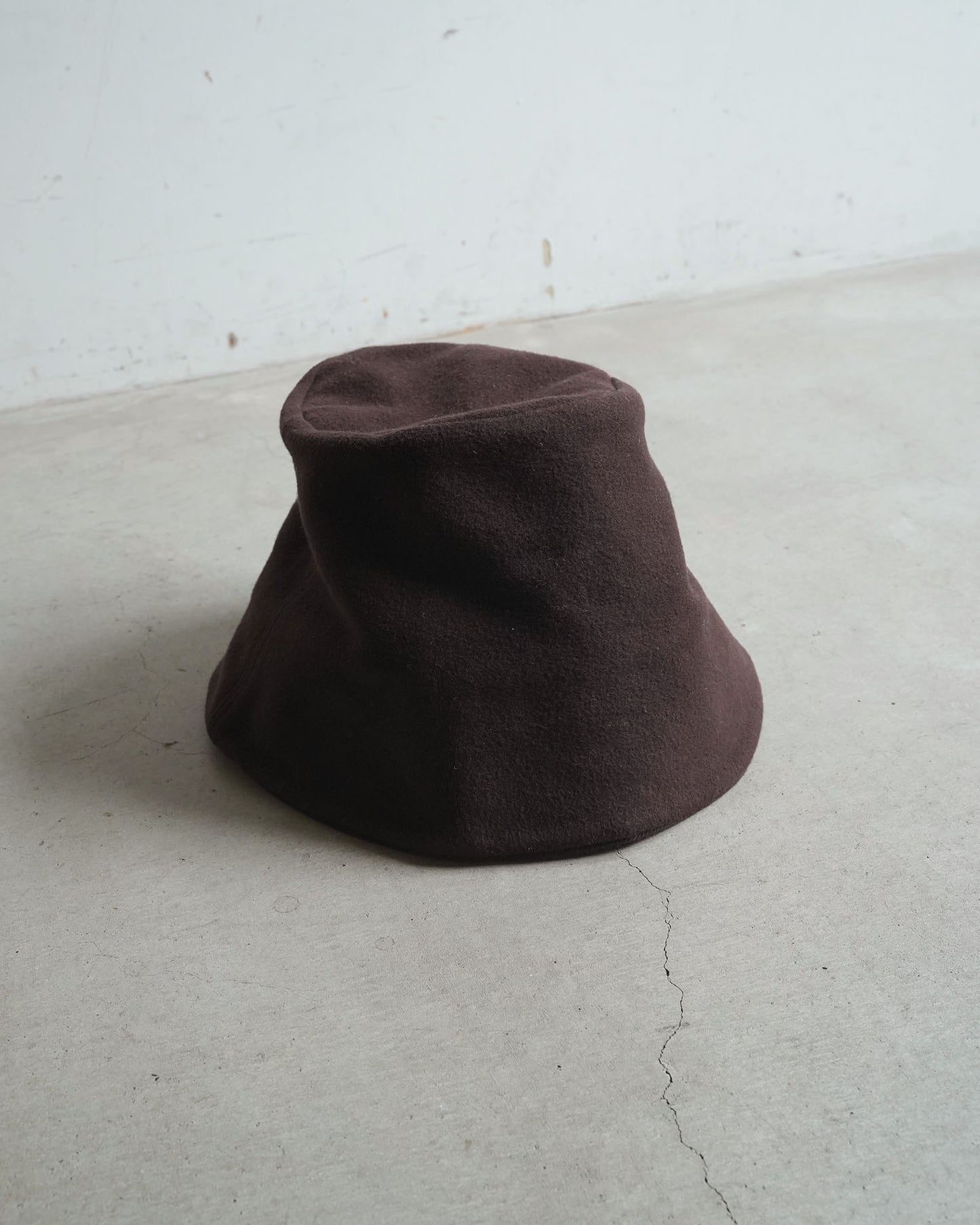 クロシェハット / ナッピングコットンツイル / ブラウン