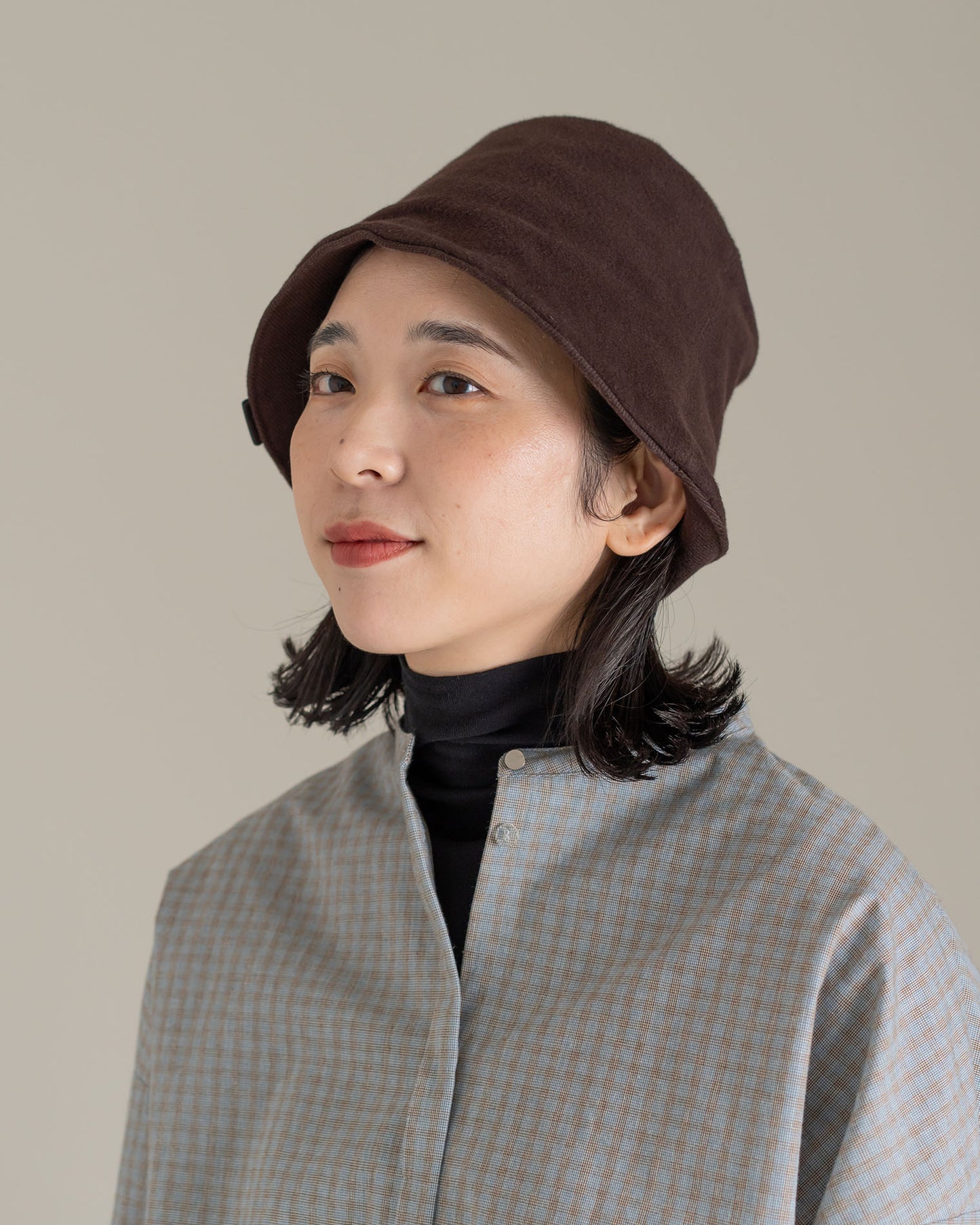 クロシェハット / ナッピングコットンツイル / ブラウン