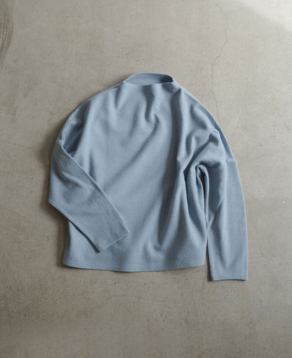 ドルマンTシャツ / スムースミルドウール / ミストブルー