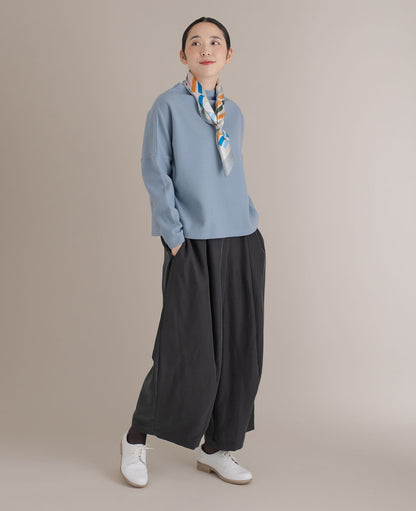 ドルマンTシャツ / スムースミルドウール / シルバーピンク