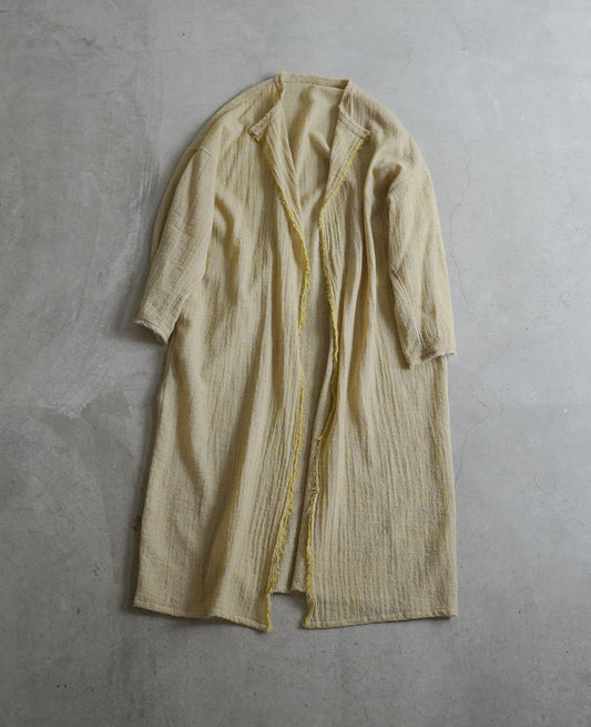 フリンジローブ / ウールガーゼ / イエロー