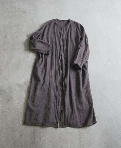 フリンジローブ / ウールガーゼ/ モカブラウン