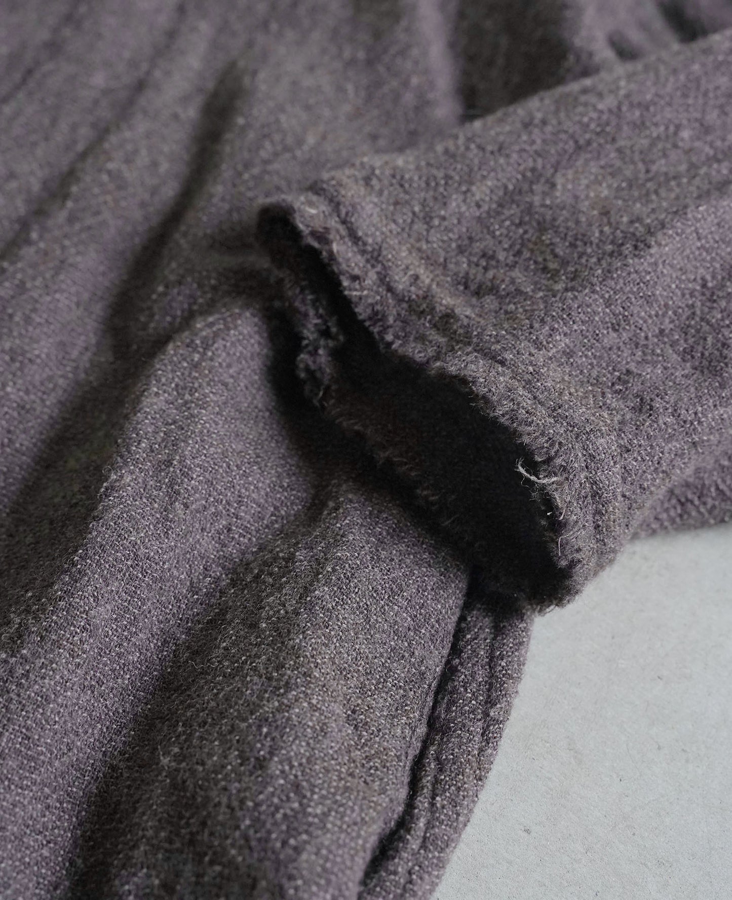 フリンジローブ / ウールガーゼ/ モカブラウン