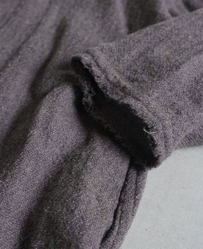 フリンジローブ / ウールガーゼ/ モカブラウン