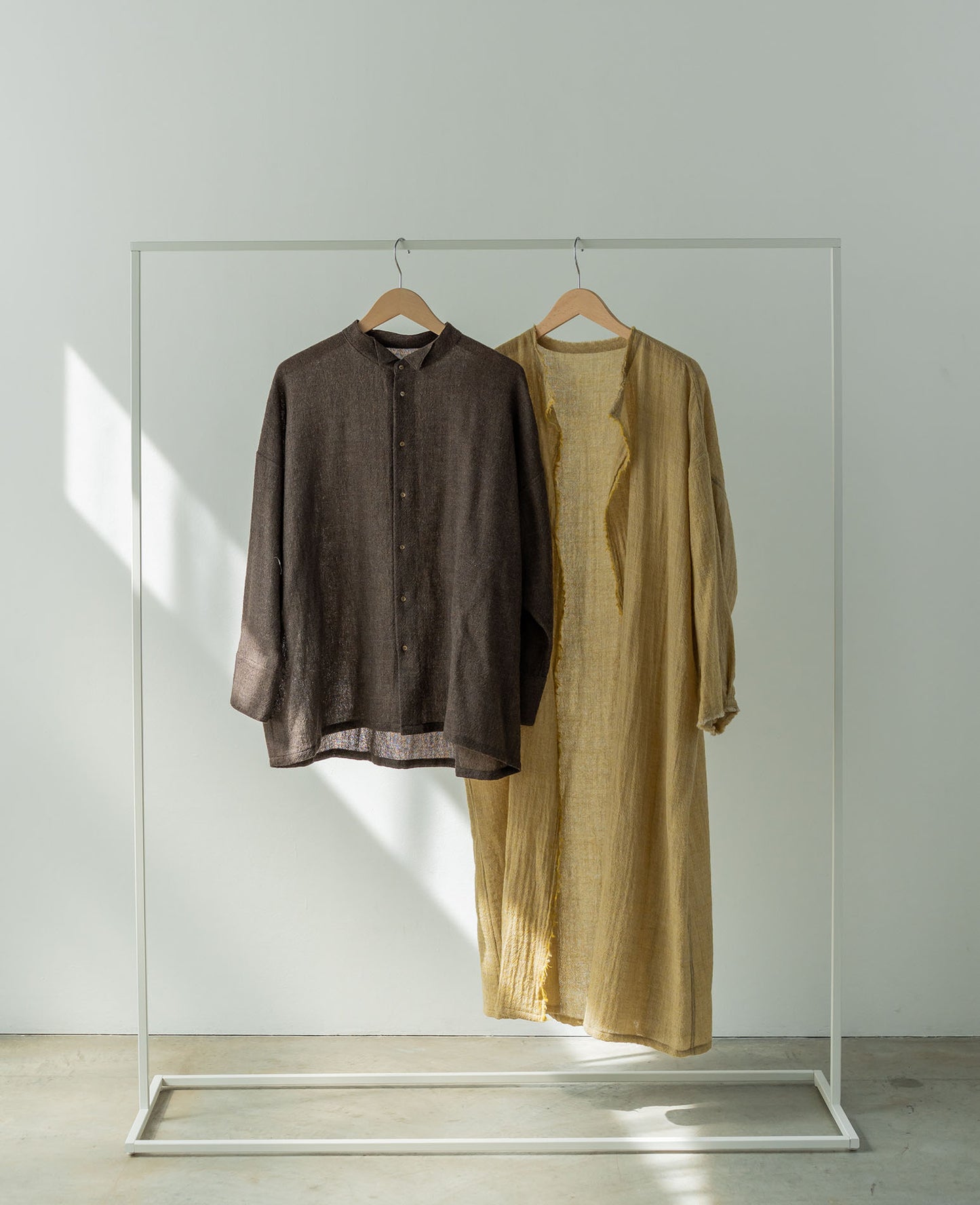 フリンジローブ / ウールガーゼ / イエロー