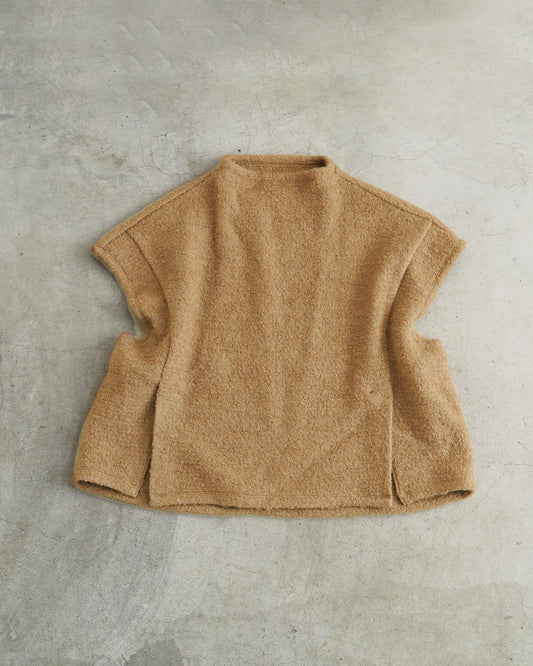 【12月6日(土)12時〜発売】ニットベスト / ループニット / キャメル