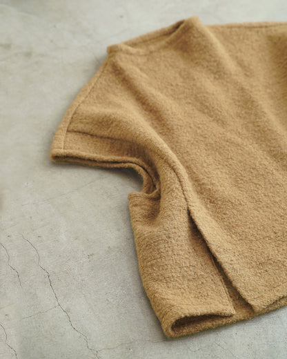 【12月6日(土)12時〜発売】ニットベスト / ループニット / キャメル