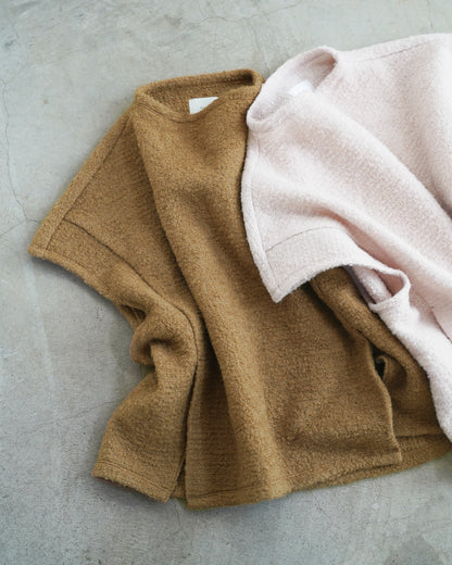 【12月6日(土)12時〜発売】ニットベスト / ループニット / キャメル