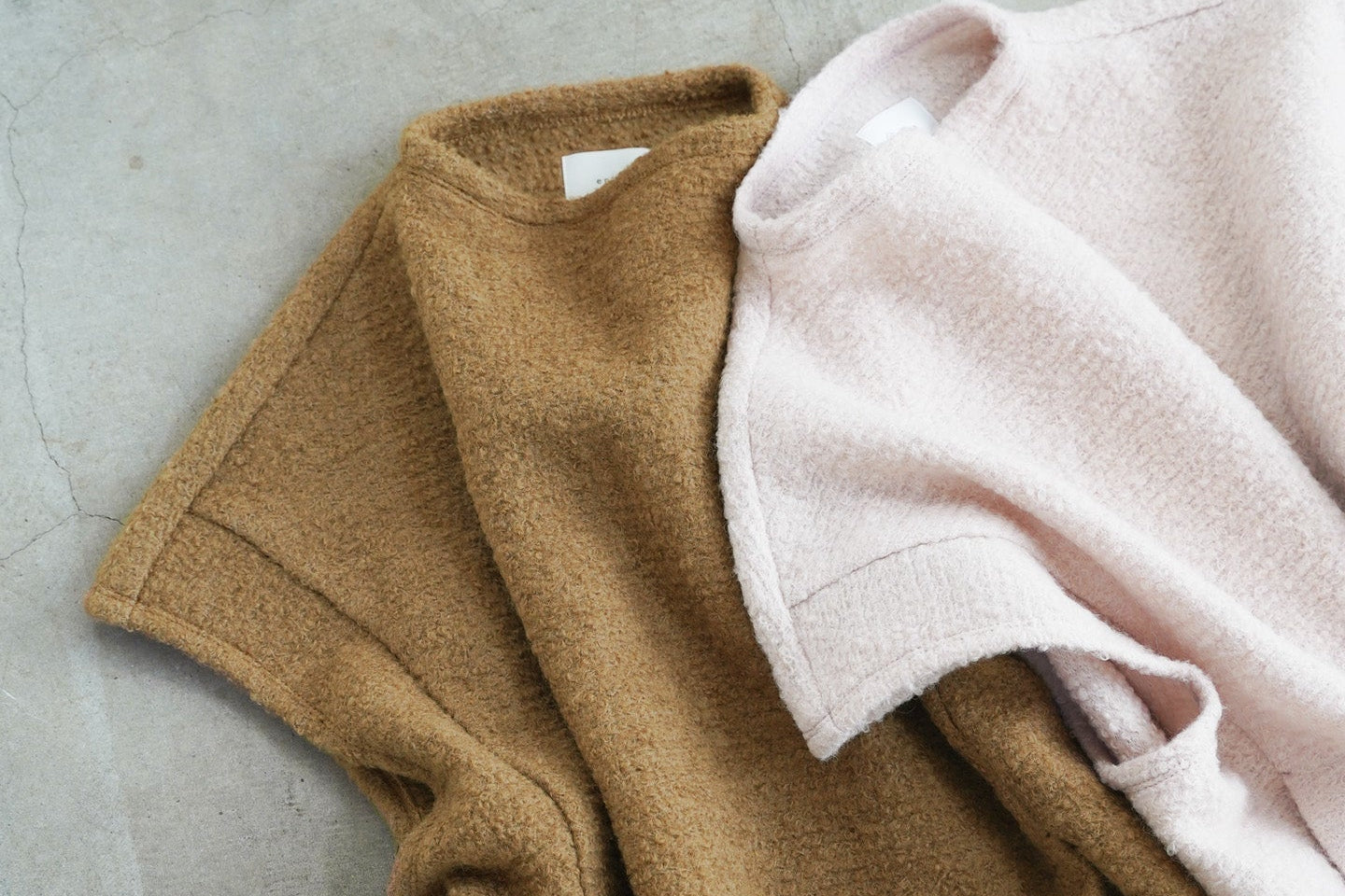 【12月6日(土)12時～発売】ニットベスト / ループニット / シルバーピンク