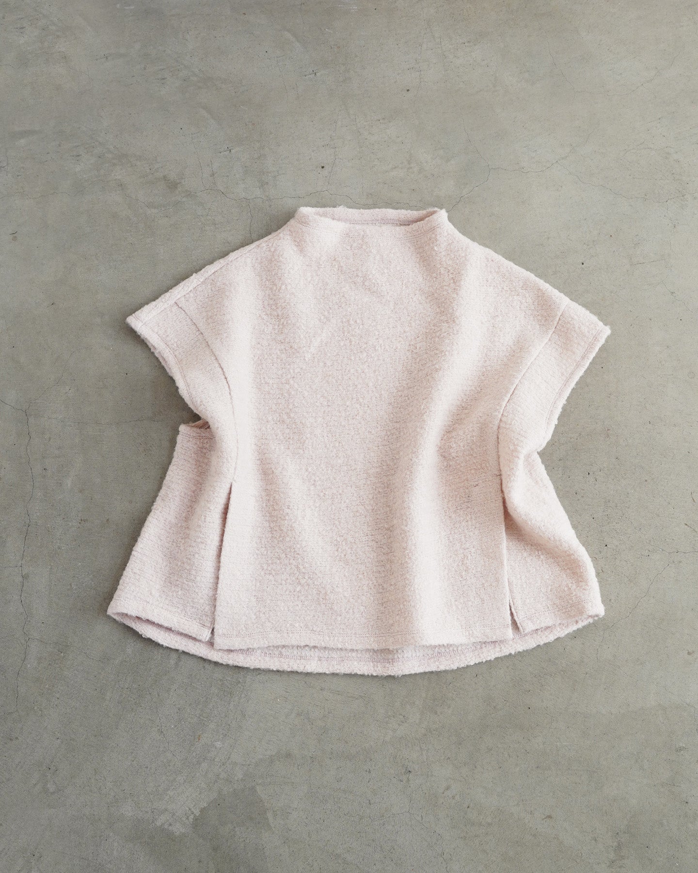 【12月6日(土)12時～発売】ニットベスト / ループニット / シルバーピンク