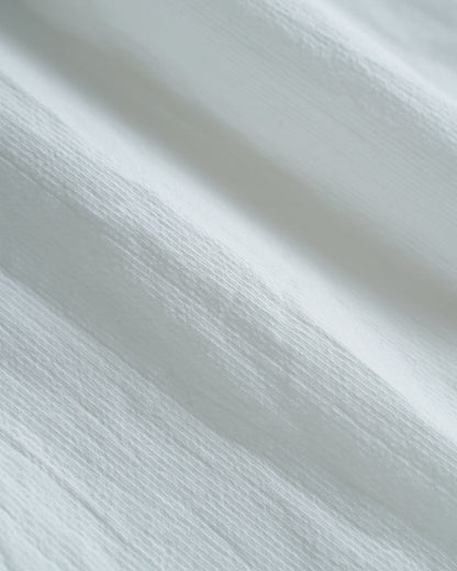 [On sale from 12:00 PM on Saturday, September 13th] Overshirt / Cotton Stripe / White