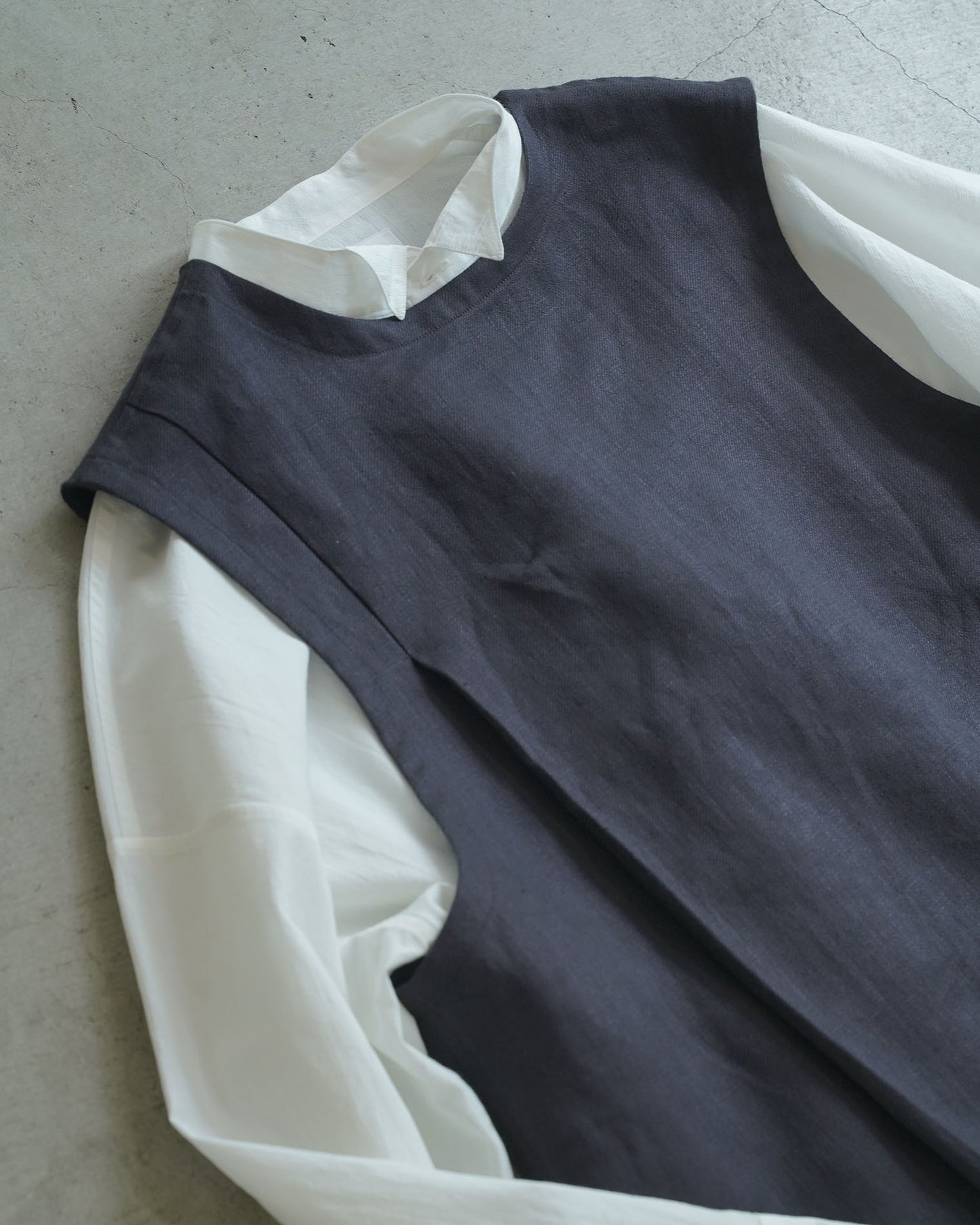 [On sale from 12:00 PM on Saturday, September 13th] Overshirt / Cotton Stripe / White