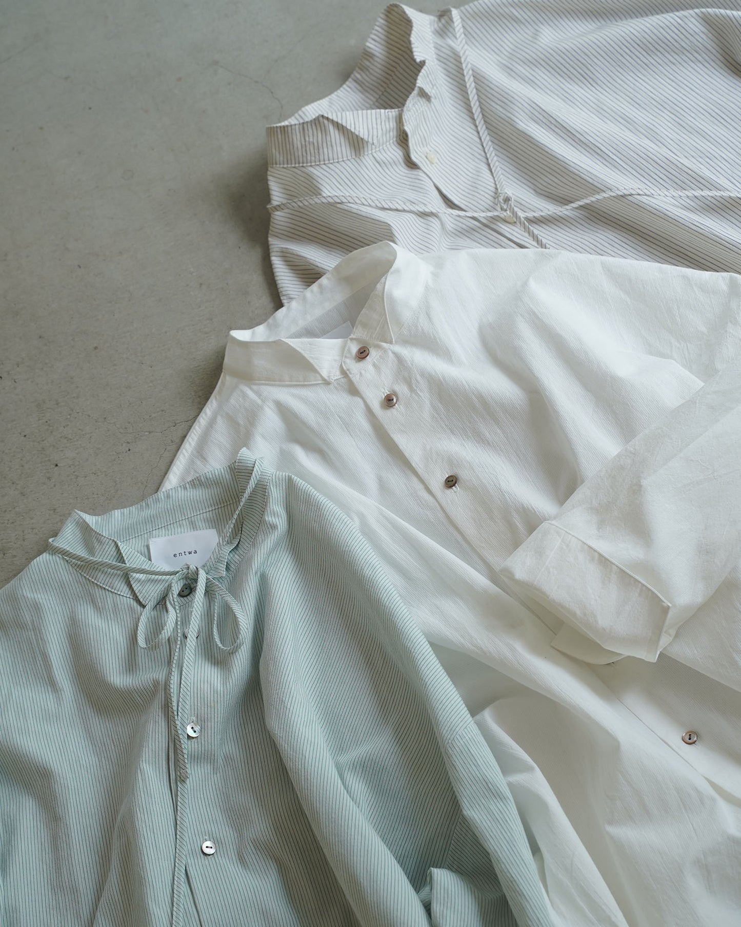 [On sale from 12:00 PM on Saturday, September 13th] Overshirt / Cotton Stripe / Blue
