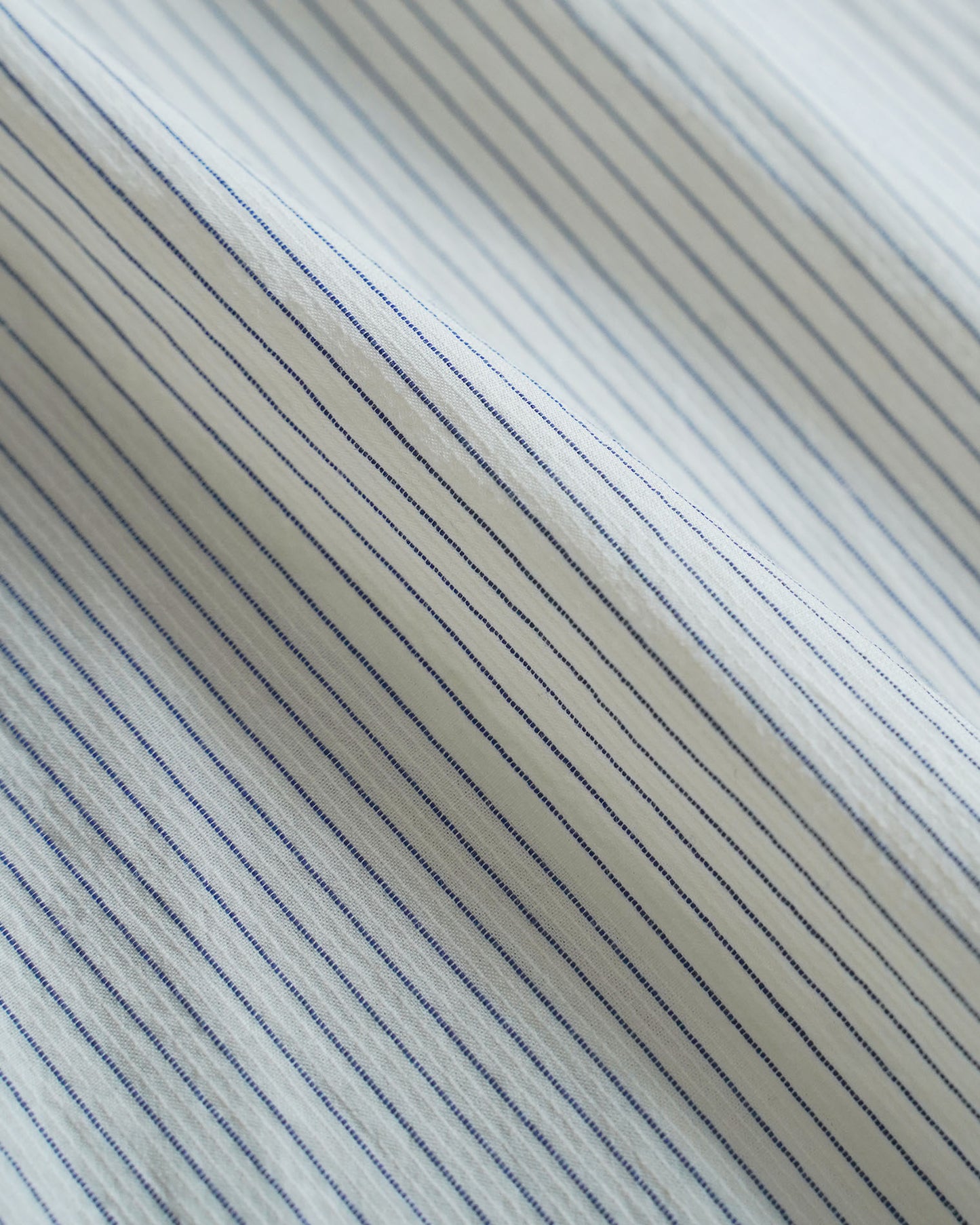 [On sale from 12:00 PM on Saturday, September 13th] Overshirt / Cotton Stripe / Blue