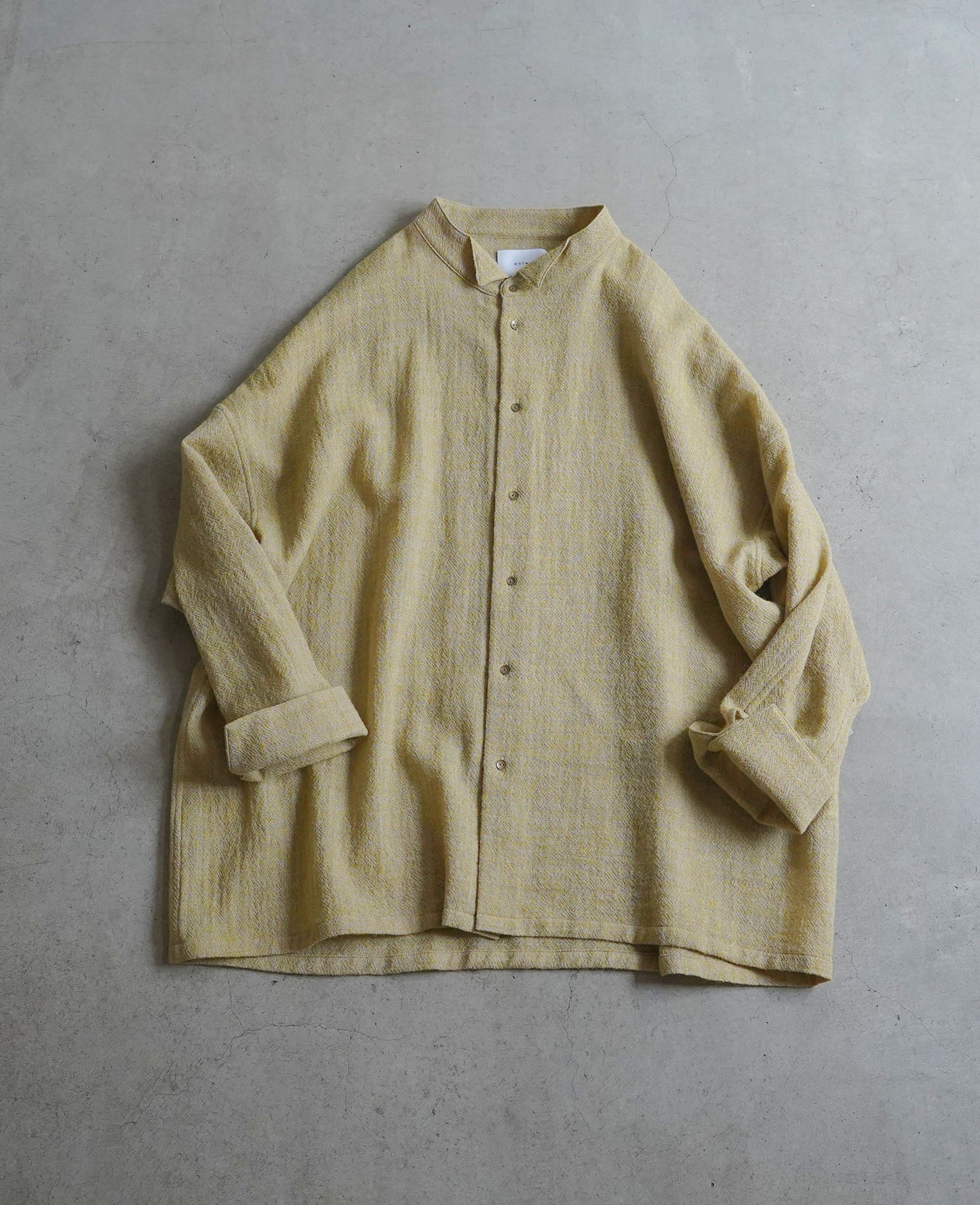 オーバーシャツ / ウールガーゼ / イエロー