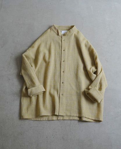 オーバーシャツ / ウールガーゼ / イエロー