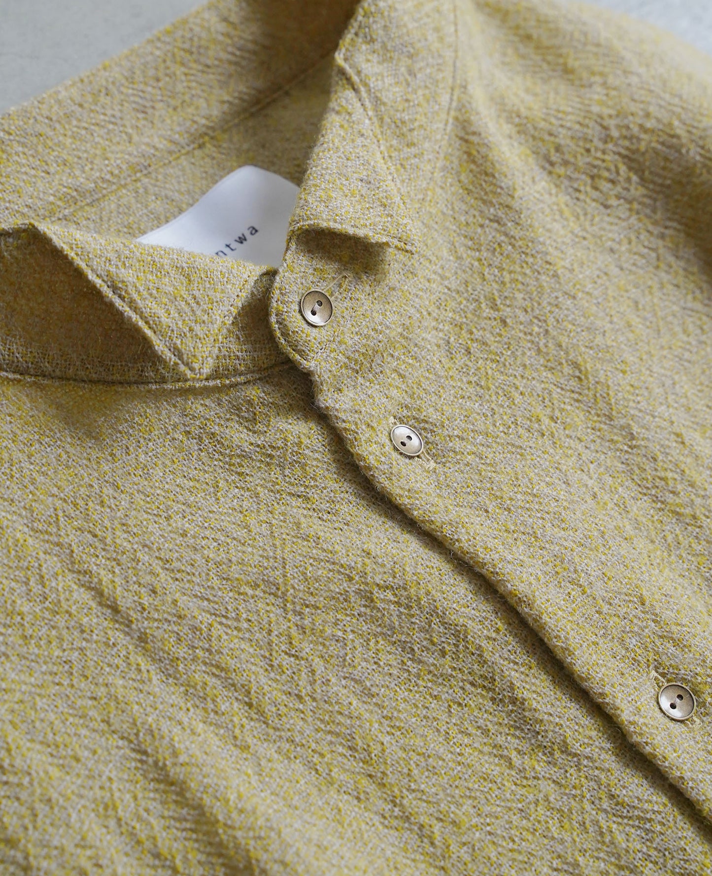 オーバーシャツ / ウールガーゼ / イエロー