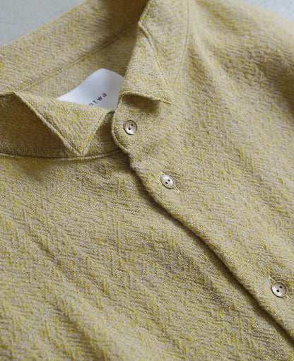 オーバーシャツ / ウールガーゼ / イエロー