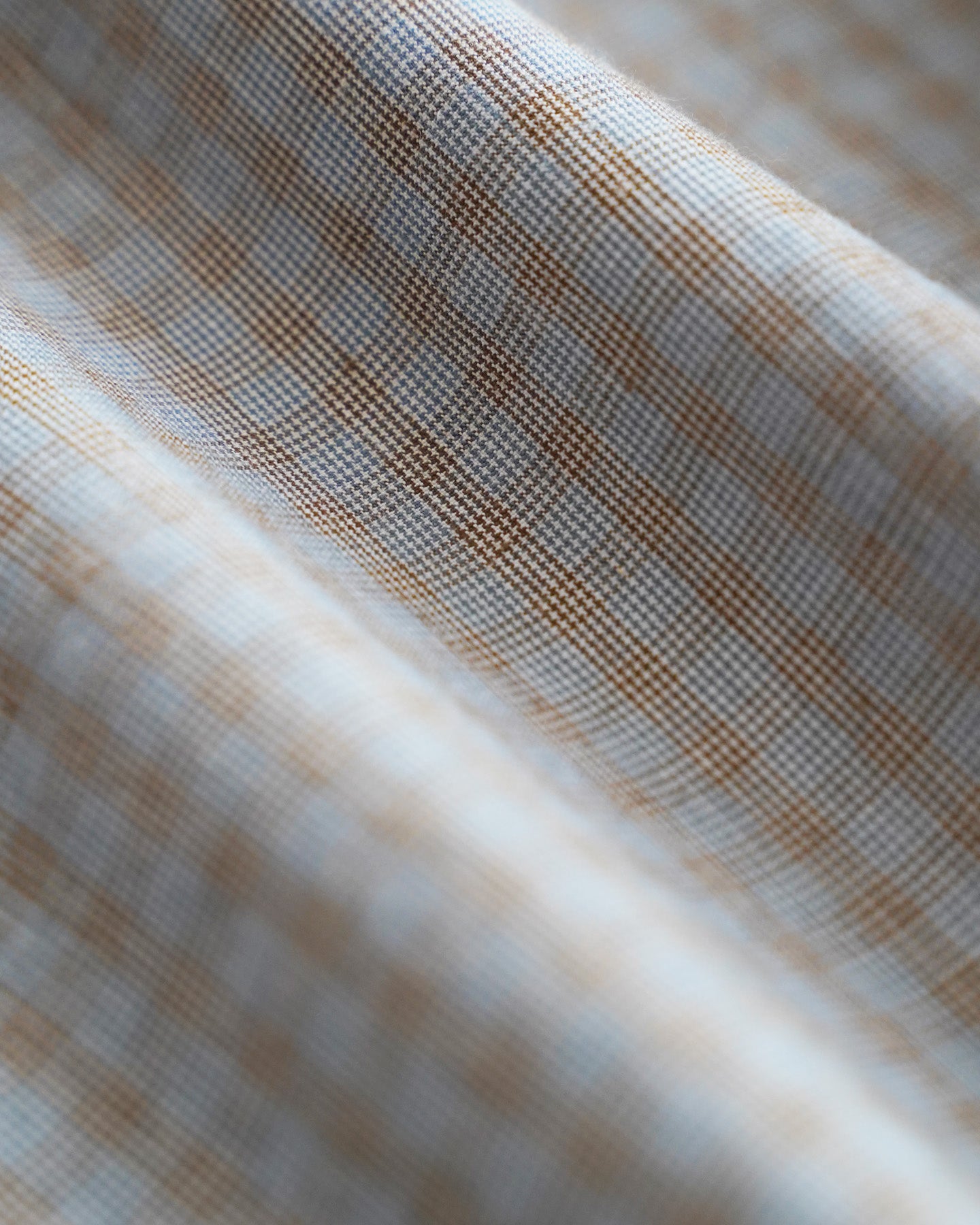 【12月6日(土)12時～発売】スタンドカラーシャツ / ブロックチェック / ライトブルー