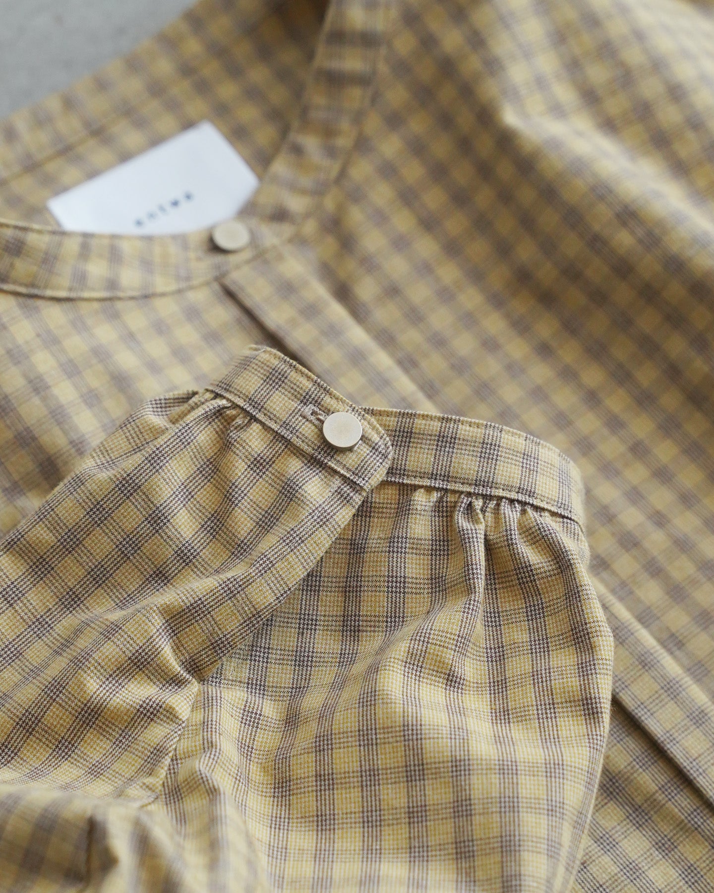 12月6日(土)12時～発売】スタンドカラーシャツ / ブロックチェック