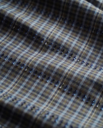 【12月6日(土)12時～発売】ストレートスカート / フリンジチェック / ブルー