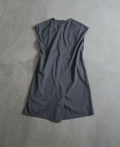 ノーカラーコクーンベスト / TRツイル