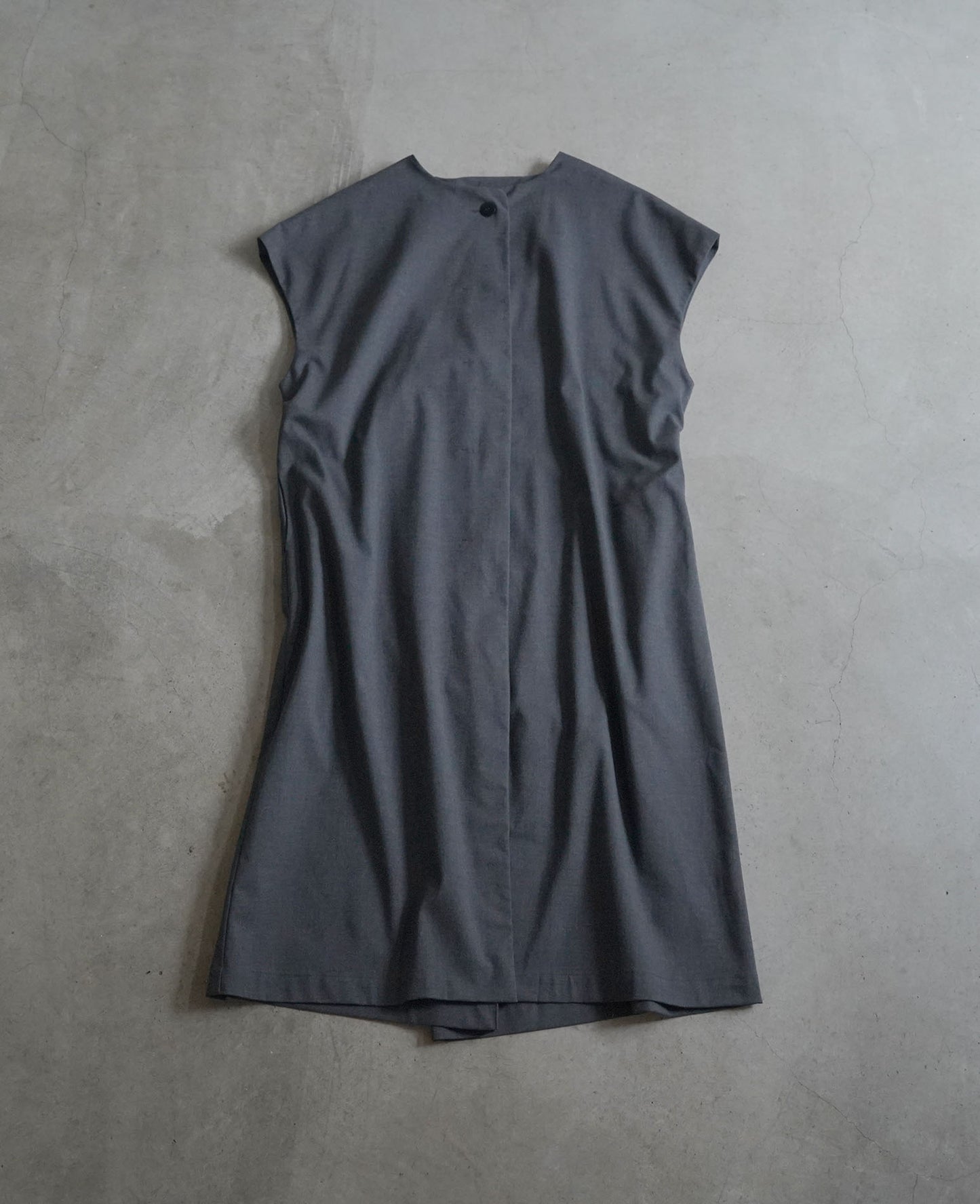 ノーカラーコクーンベスト / TRツイル