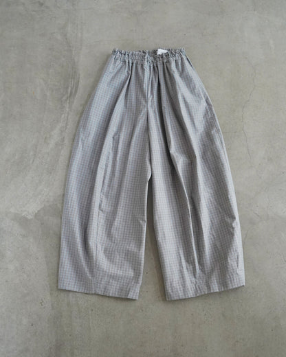 【12月6日(土)12時～発売】ワイドパンツ / ブロックチェック / ライトブルー