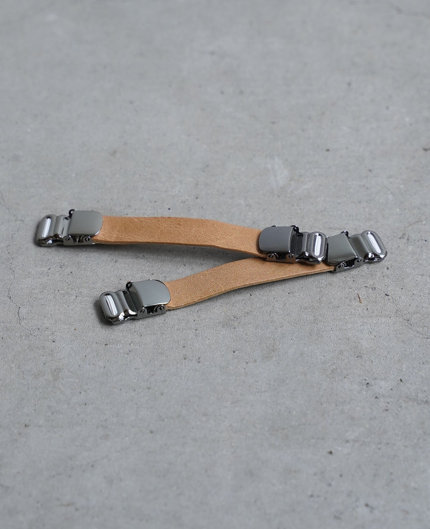 Leather mini belt (set of 2)