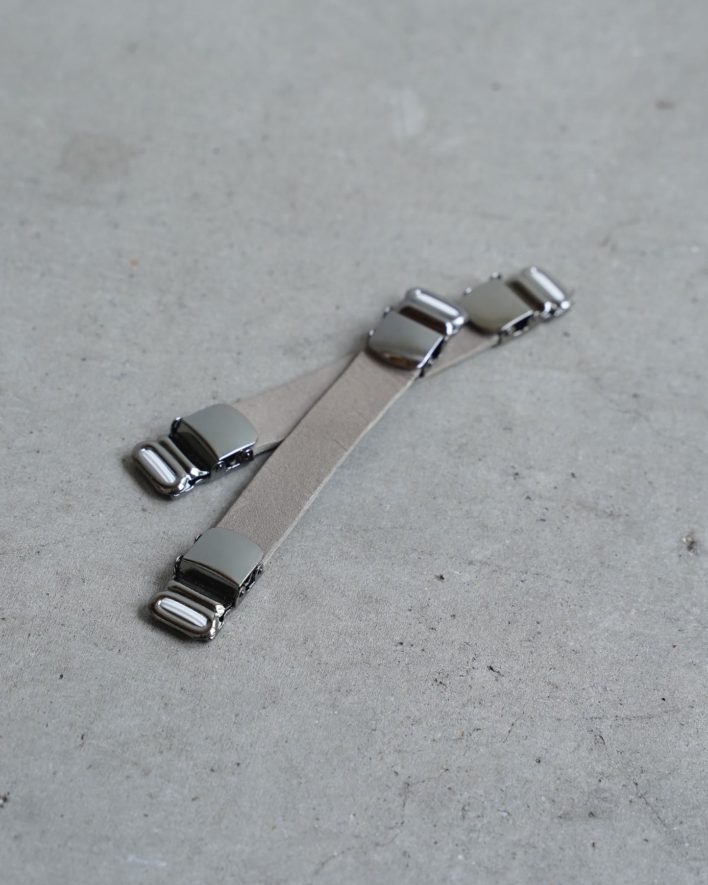Leather mini belt (set of 2)