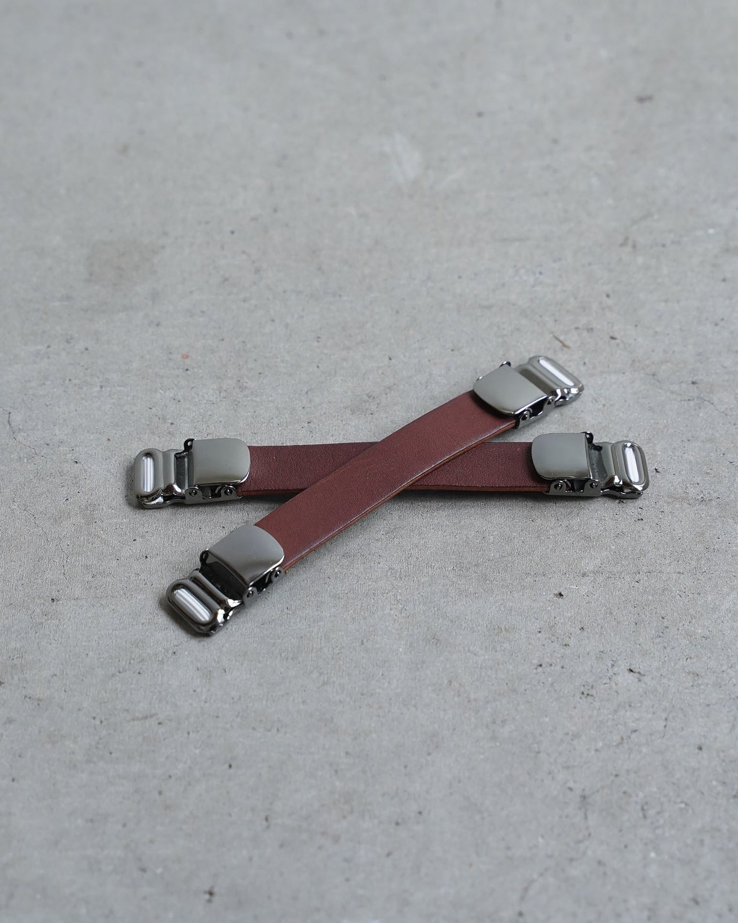 Leather mini belt (set of 2)