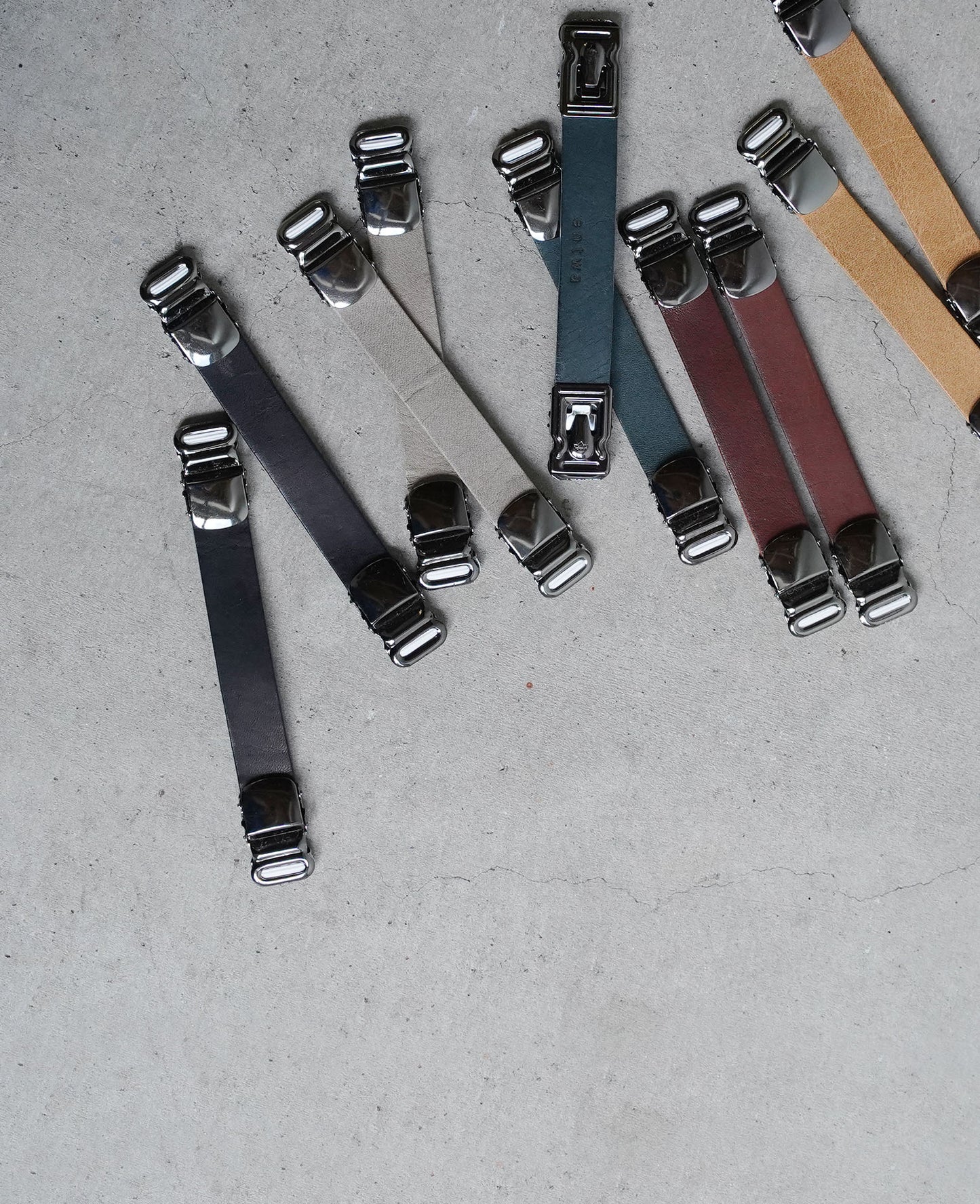 Leather mini belt (set of 2)