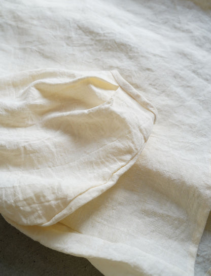 [On sale from 12:00 on Saturday, April 5th] Tuck pullover / Fanage linen