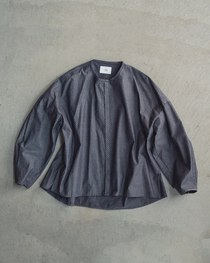 バンドカラーシャツ / ダイヤデニム