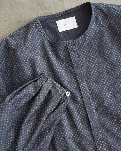 バンドカラーシャツ / ダイヤデニム