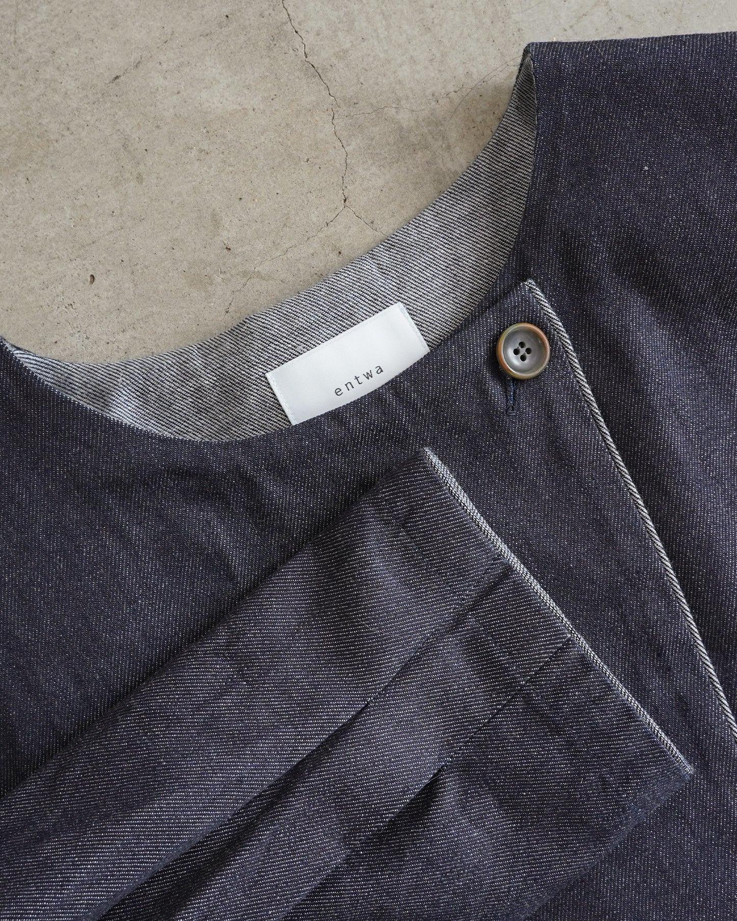 ノーカラーボレロ / デニム