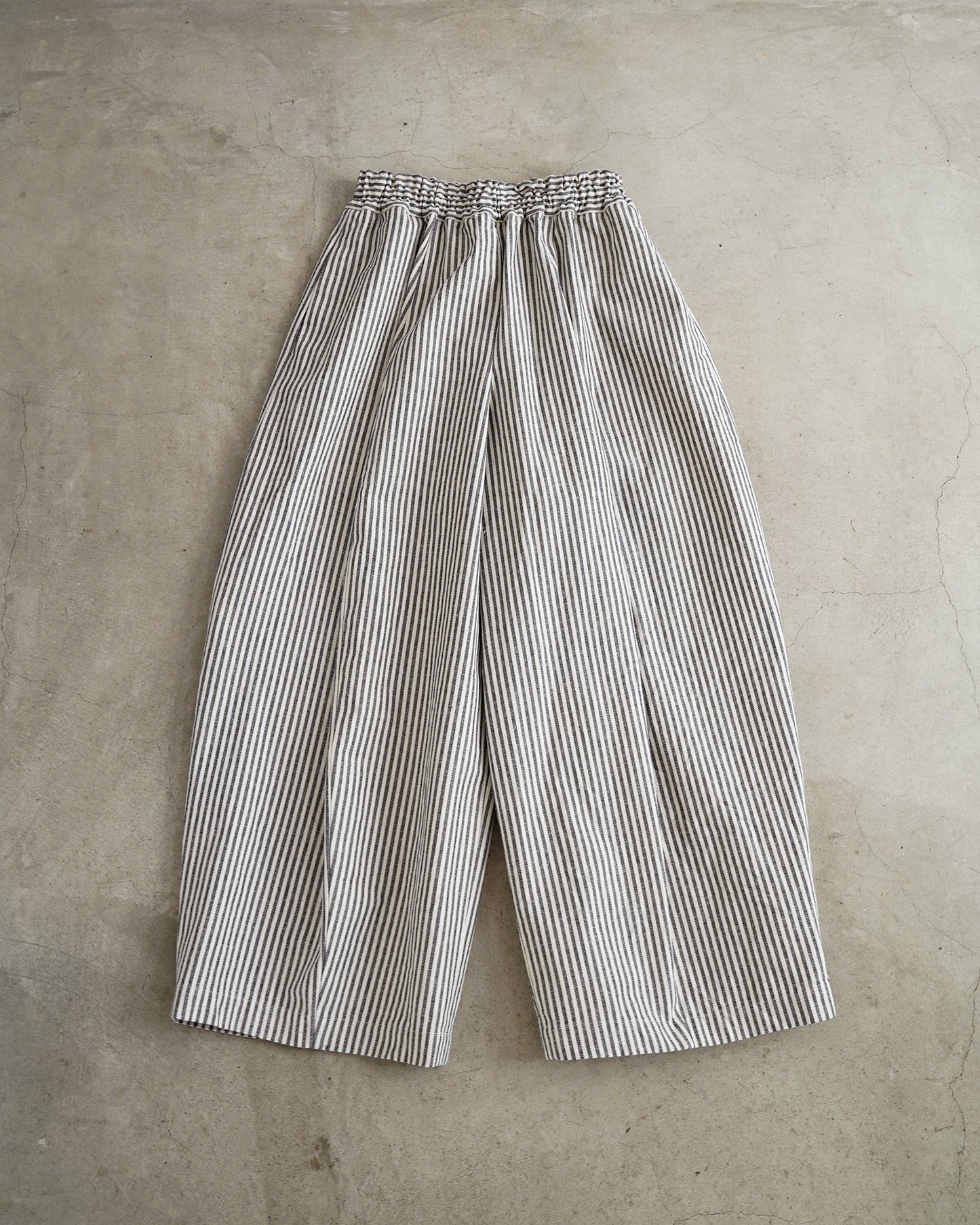 ワイドパンツ / ストライプデニム