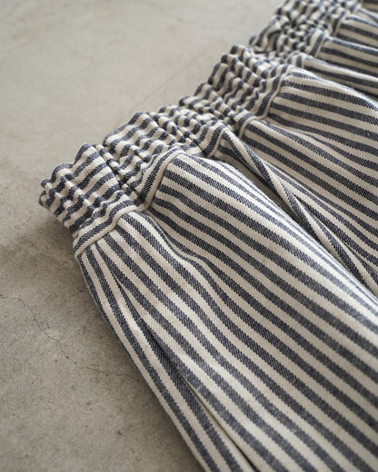 ワイドパンツ / ストライプデニム